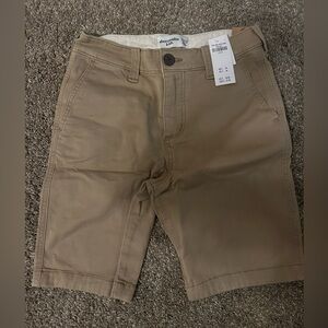 Abercrombie Kids Khaki Flat Front Shorts